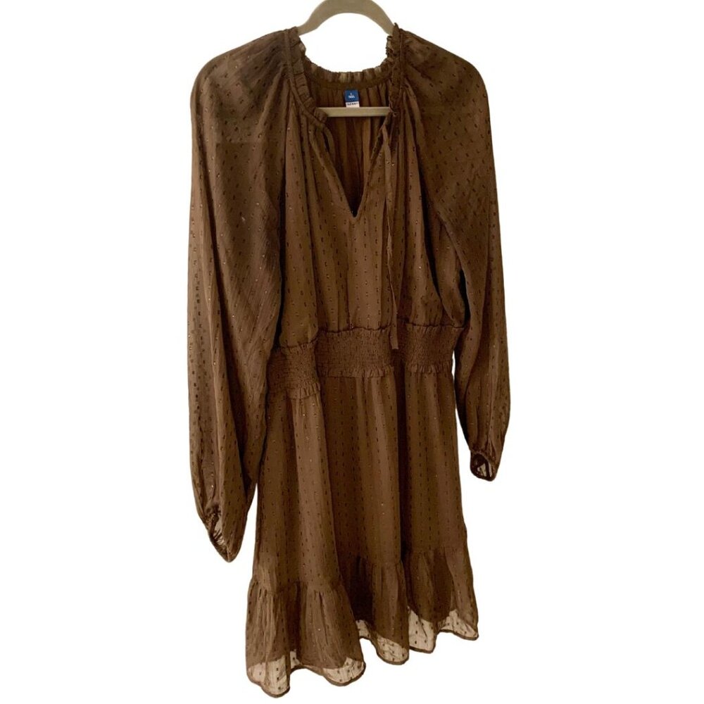 Old Navy Shine Mini Dress (Size L Tall)